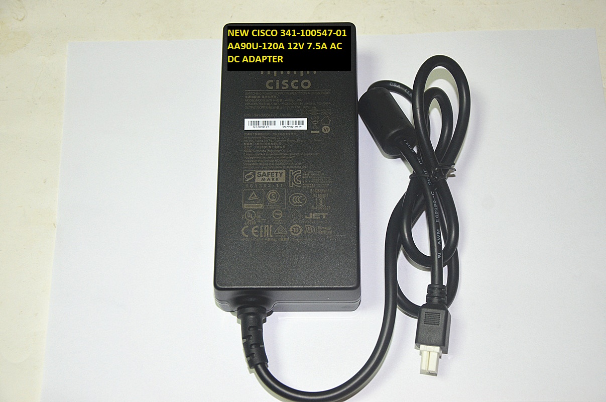 *Brand NEW* 12V 7.5A for AA90U-120A CISCO 341-100547-01 AC DC ADAPTER